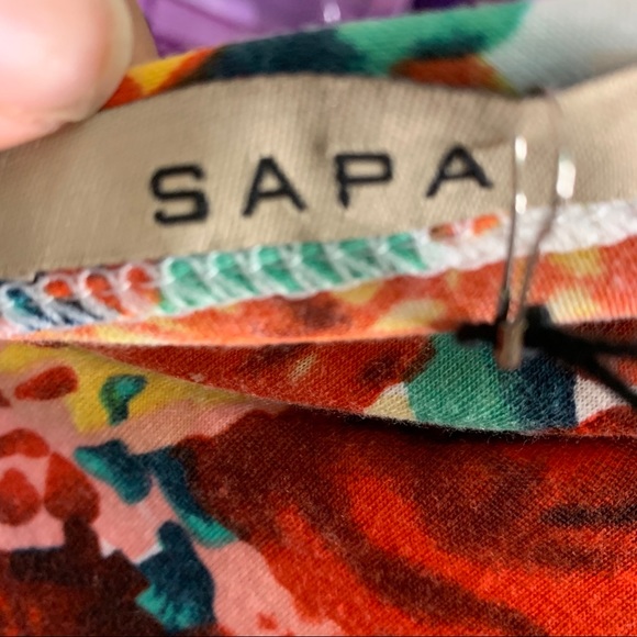 NWT- Sapa- One Shoulder Floral Dress size Medium - Picture 9 of 11